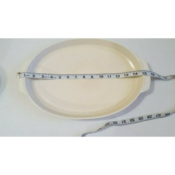 Lenox Temperware Vtg Countryside Oval Roaster Platter 15 1/2 Floral Made in USA - Picture 9 of 10